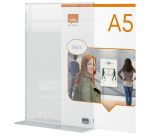Infobord Nobo Premium Plus A5 acryl vrijstaand