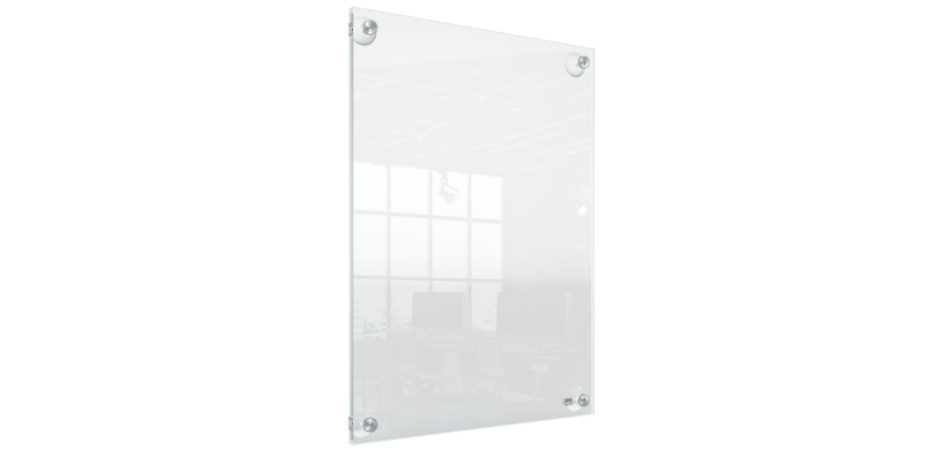 Infobord Nobo Premium Plus A3 acryl wand verplaatsbaar