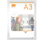 Porte-affiche Nobo Premium Plus A3 acryl mural repositionnable