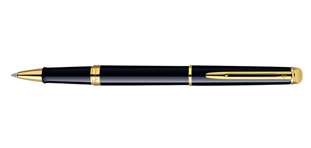 Waterman Hémisphère Black Lacquer GT Fine Rollerball