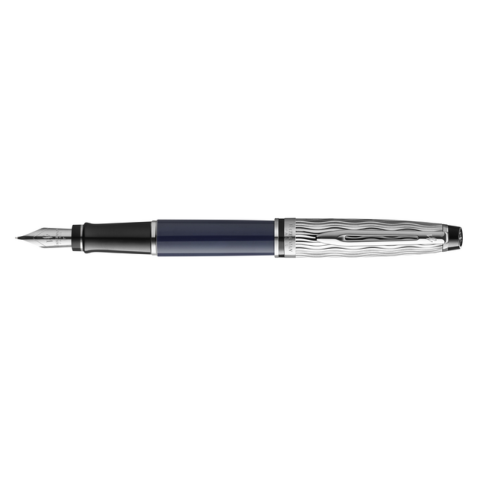 Stylo plume Waterman Expert L'Essence Bleu Laqué CT Fin