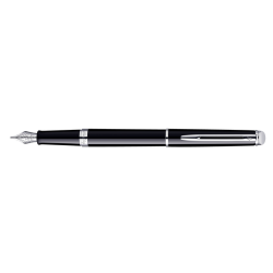 Stylo plume Waterman Hémisphère Noir Laqué CT Medium