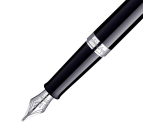 Stylo plume Waterman Hémisphère Noir Laqué CT Medium