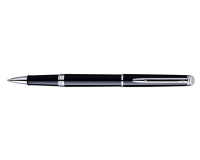 Roller Waterman Hémisphère Noir laqué CT Fin