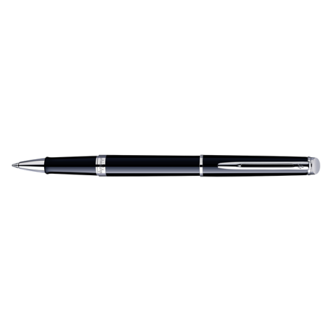 Rollerpen Waterman Hémisphère black lacquer CT fijn