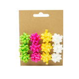 Mini strikken groen/roze/geel/wit 12 stuks