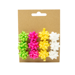 Mini strikken groen/roze/geel/wit 12 stuks