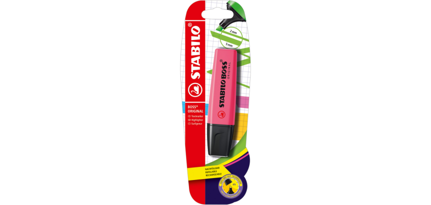 STABILO BOSS Original Textmarker 70/56 rosa Blister 1 Stück