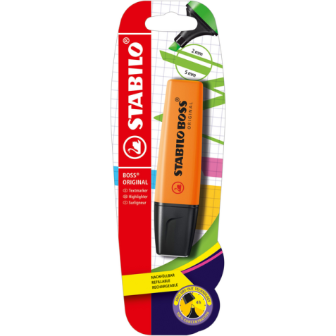 Surligneur STABILO BOSS Original 70/54 orange blister 1 pièce
