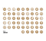 Recharge Mini Woodies set de 250 mini tampons