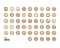 Recharge Mini Woodies set de 250 mini tampons