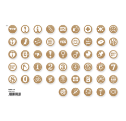 Recharge Mini Woodies set de 250 mini tampons