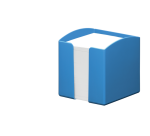 Durable ECO blue memo pad