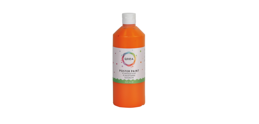 Gouache Qrea orange 500ml