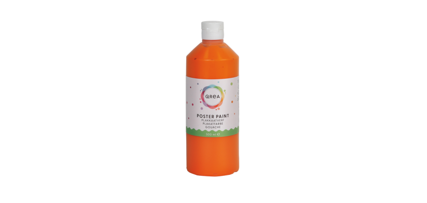 Gouache Qrea orange 500ml