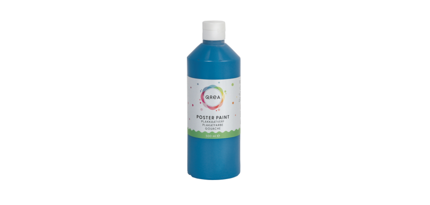 Plakkaatverf Qrea blauw 500ml
