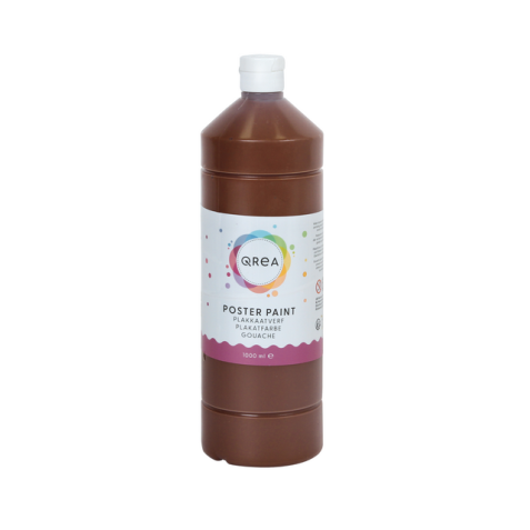 Gouache Qrea marron foncé 1000ml