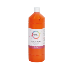 Plakkaatverf Qrea oranje 1000ml