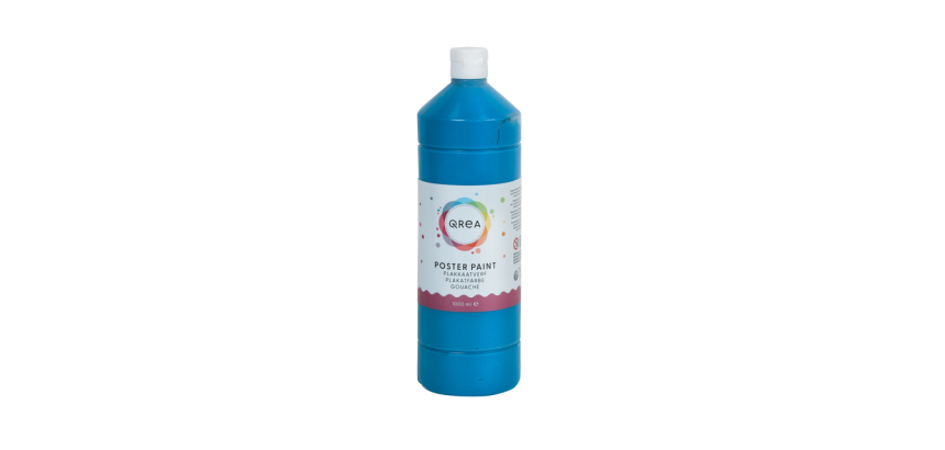 Plakkaatverf Qrea blauw 1000ml