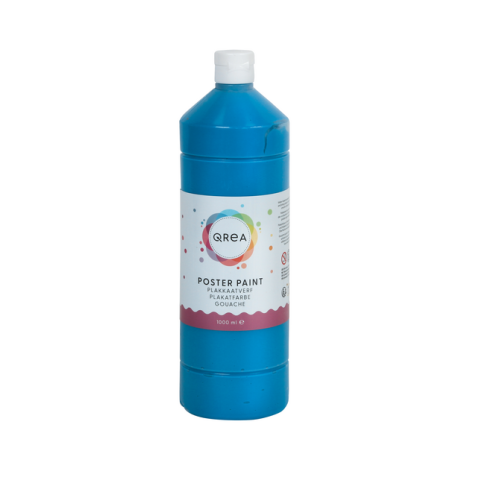 Plakkaatverf Qrea blauw 1000ml