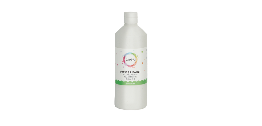 Gouache Qrea blanc 500ml