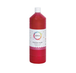Plakkaatverf Qrea rood 1000ml