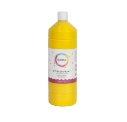 Plakkaatverf Qrea geel 1000ml