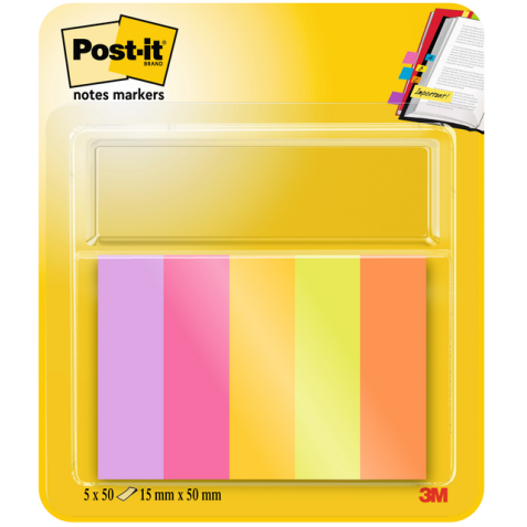 Marque-pages 3M Post-it 670-5 TFEN 12,7x44,4mm