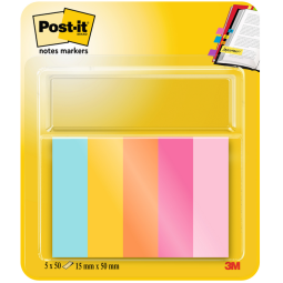 Marque-pages 3M Post-it 670-5 12,7x44,4mm Bea