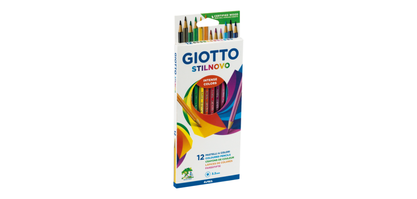 Kleurpotlood Giotto Stilnovo set à 12 kleuren