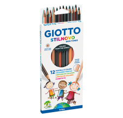 Crayon de couleur Giotto Stilnovo Skin Tones 12 pièces
