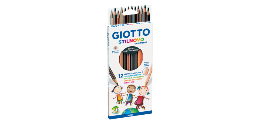 Kleurpotlood Giotto Stilnovo Skin Tones set à 12 kleuren