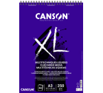 Canson XL Multitechniques Liquid Drawing Pad A3 30 Sheets 250g Ultra White