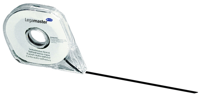 Planbord verdeeltape Legamaster 1,0mmx16m zwart