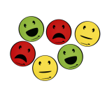 Magnetic emoji Legamaster 50mm assorted 6 pieces