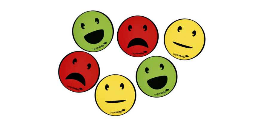 Magnetic emoji Legamaster 50mm assorted 6 pieces