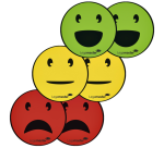 Magnetic emoji Legamaster 50mm assorted 6 pieces