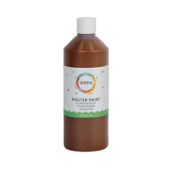 Gouache Qrea marron foncé 500ml