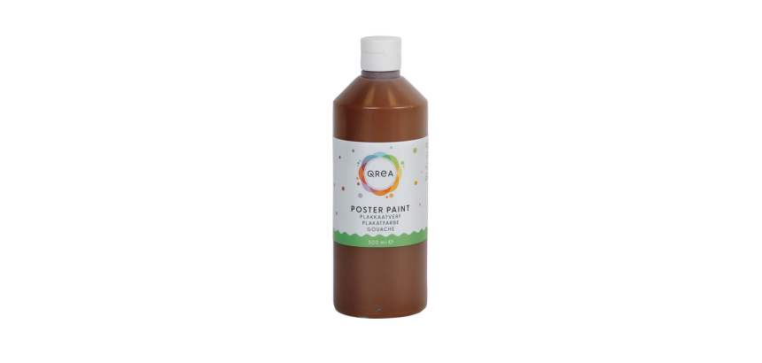 Dark Brown Gouache Qrea 500ml