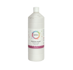 Plakkaatverf Qrea wit 1000ml