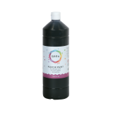 Plakkaatverf Qrea zwart 1000ml