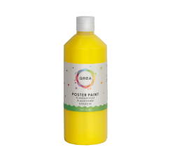 Plakkaatverf Qrea geel 500ml