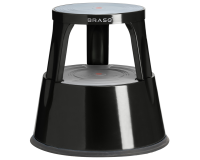 Opstapkruk BRASQ 42cm metaal zwart