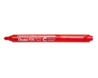 Rechargeable fine tip permanent marker Pentel NXS15 1 mm red