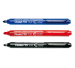Rechargeable fine tip permanent marker Pentel NXS15 1 mm red
