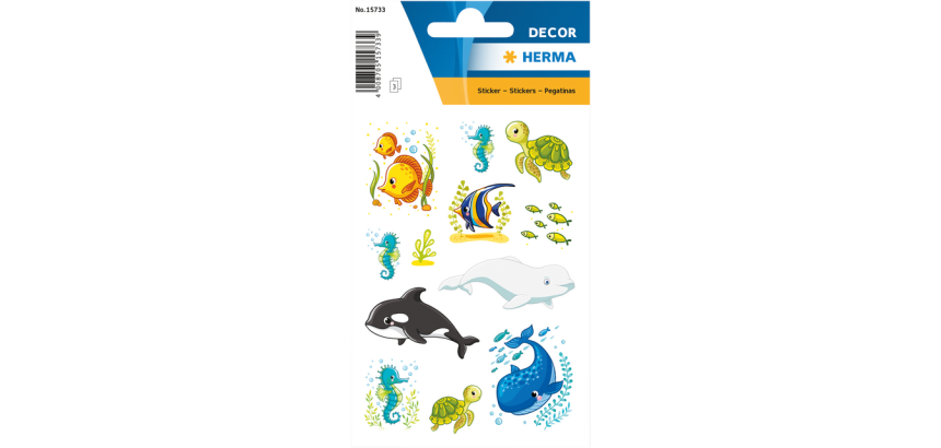 HERMA 15733 Decor Sticker family and friends whale