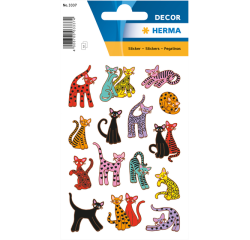 Autocollant Décor HERMA 3337 chats abstraits