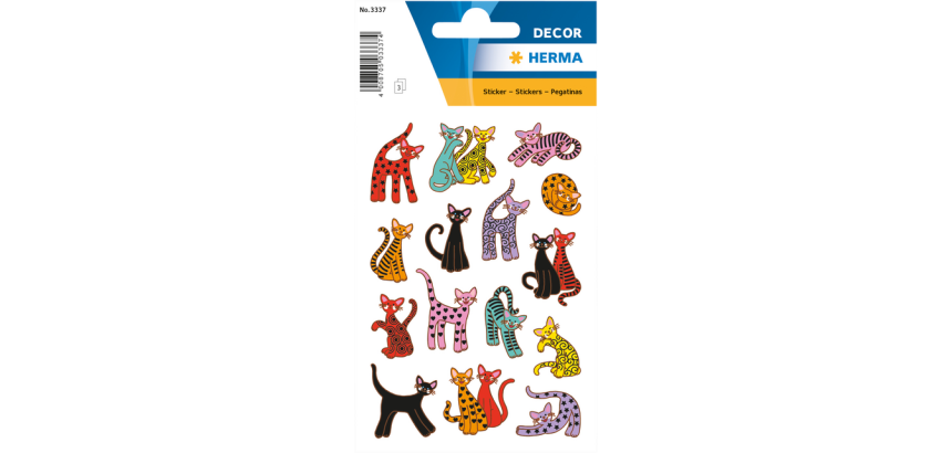 HERMA 3337 Abstract Cats Decor Sticker