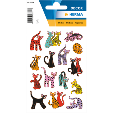 Etiket HERMA 3337 abstracte katten