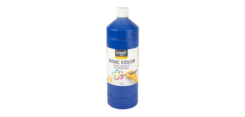Plakkaatverf Creall basic donkerblauw 1000ml